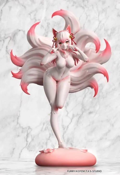 1/6 Scale Nine Tailed Fox Ver. Yae Miko - Genshin Impact Resin Statue - T.X.S Studio - Image 2