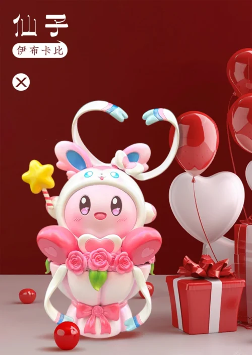 Sylveon Cosplay Kirby - Pokemon Kirby Resin Statue - WOWO Studios - Image 1