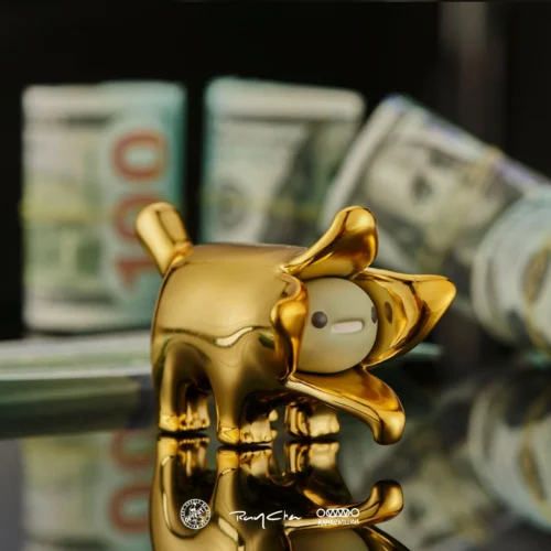 Licensed Electroplating Bananaers Dog - Original Design Statue - OFFART Studio - Image 1