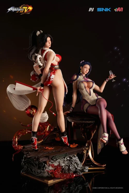 1/4 Scale Licensed Mai Shiranui & Luong - The King of Fighters XIV Resin Statue - PIJI Studio - Image 1