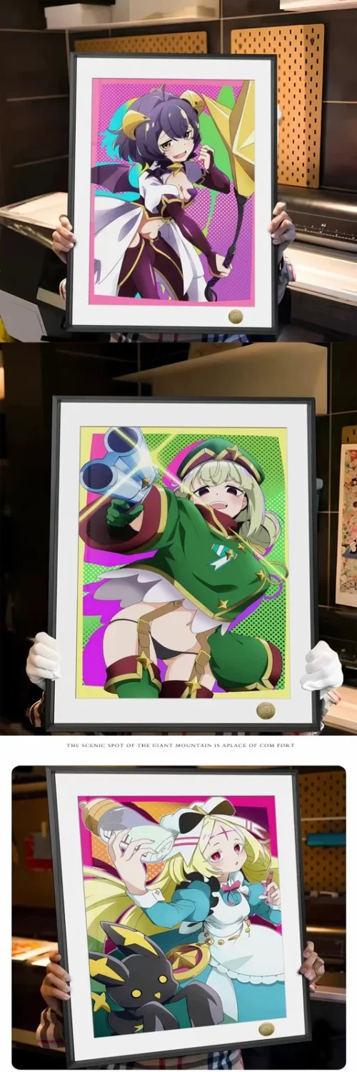 A3 & 4K Size Enormeeta Decoration Painting - Gushing over Magical Girls Decorative Painting - HuangGua Studio - Image 1