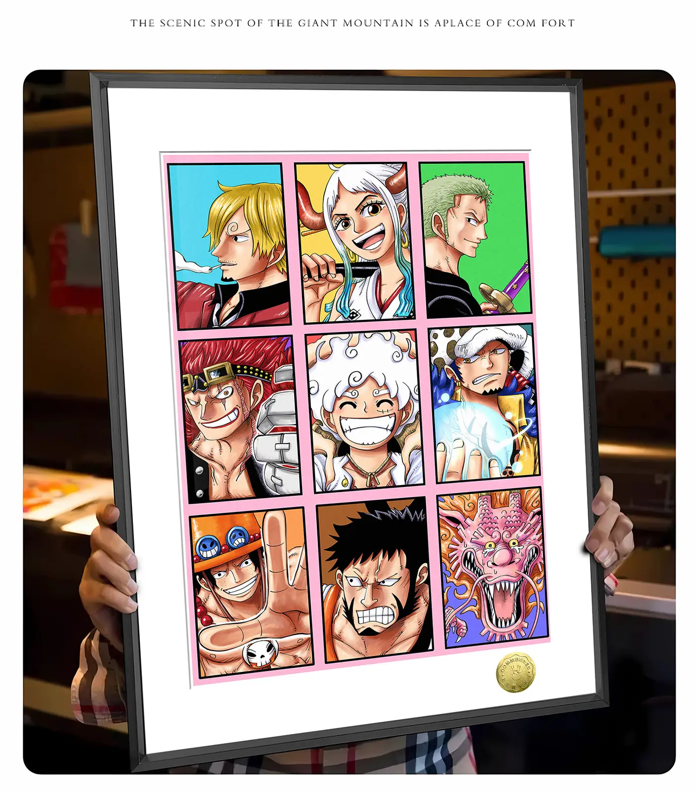 A3 & 4K Size Nine-Grid Decorative Painting - ONE PIECE Decoration Painting - HuangGua Studio - Image 2