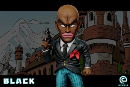 Red Ribbon Army Staff Officer Black - Dragon Ball Statue - C-Studios - Image 2