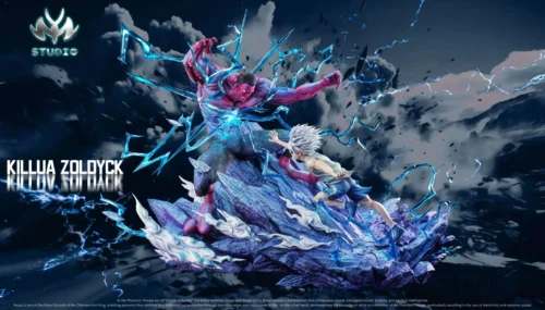 1/6 Scale Battle Series 001 Killua Zoldyck VS Menthuthuyoupi with LED - HUNTER X HUNTER Resin Statue - MY Studio - Image 2