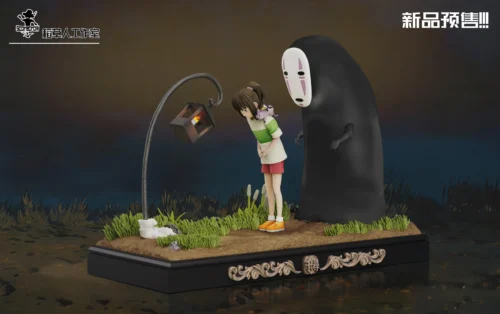 Chihiro Ogino & No-Face with LED - Spirited Away Resin Statue - Scarecrow Studio - Image 2