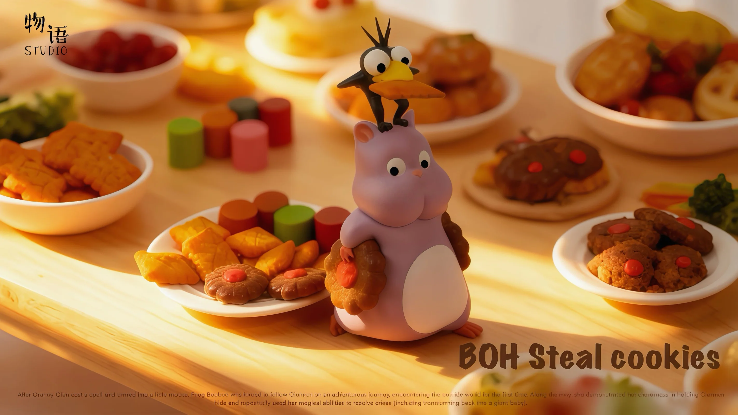 Boh Stealing Biscuit - Spirited Away Resin Statue - WuYu Studio - Image 3