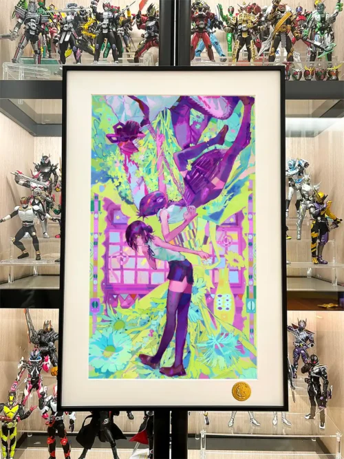 Dopamine Style Denji & Reze Decorative Painting - Chainsaw Man - Xingkong Studio - Image 2