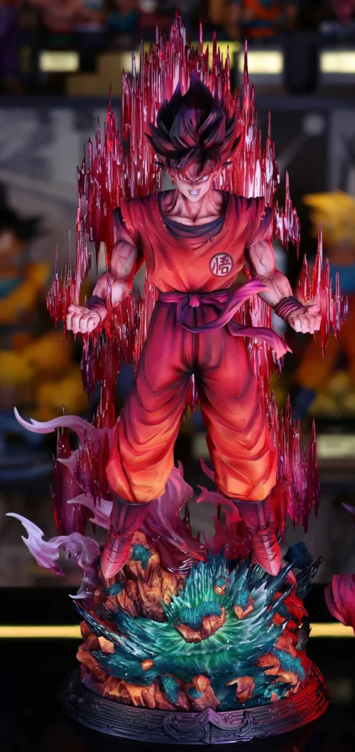1/6 Scale Red-Hot Son Goku - Dragon Ball Resin Statue - YUNQI Studios - Image 2