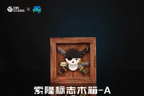 Big & Small Size Roronoa Zoro Icon Wood Box - ONE PIECE Resin Statue - UNO Studio - Image 1