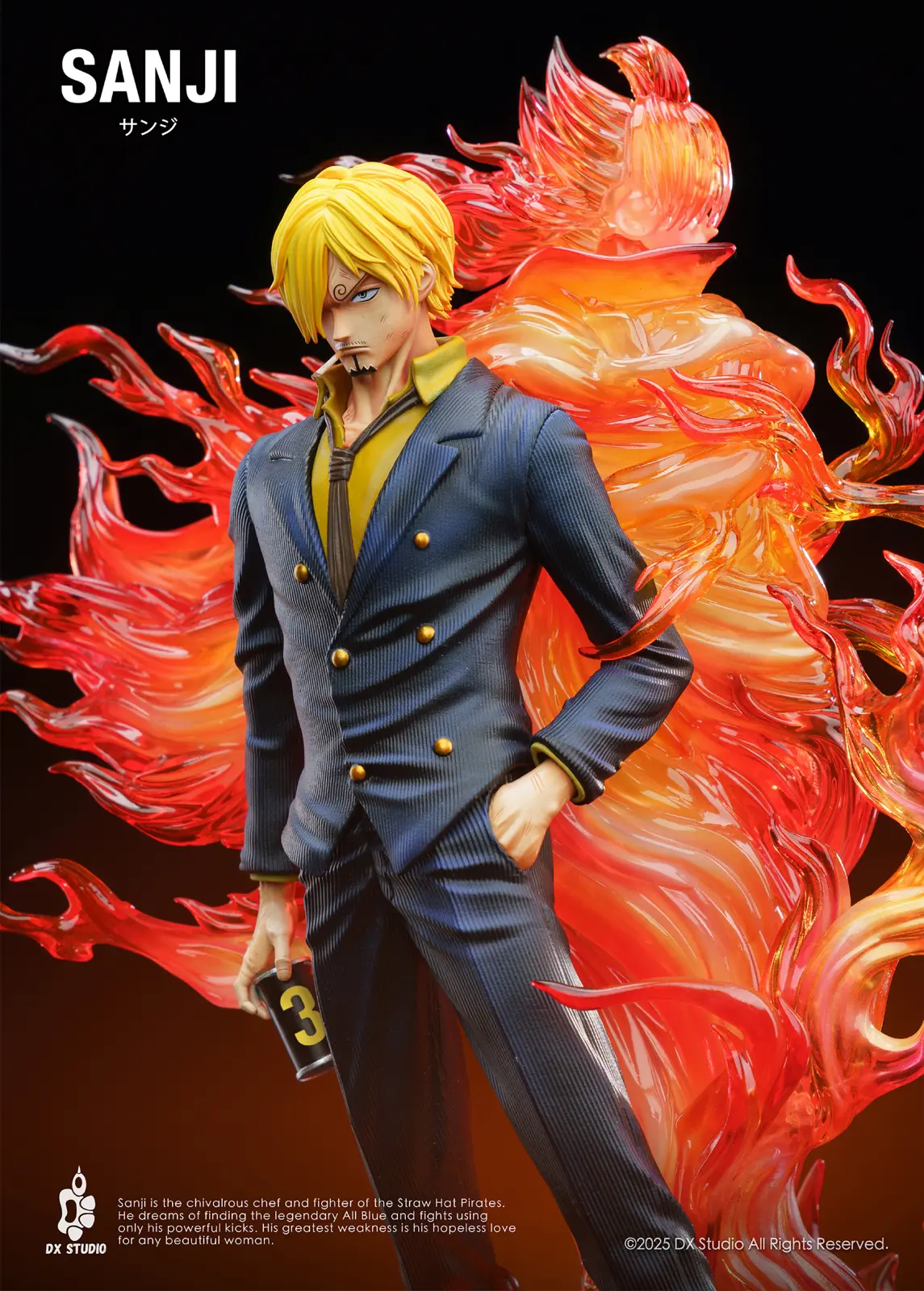 Black Leg Sanji - ONE PIECE Resin Statue - Dx Studio - Image 7