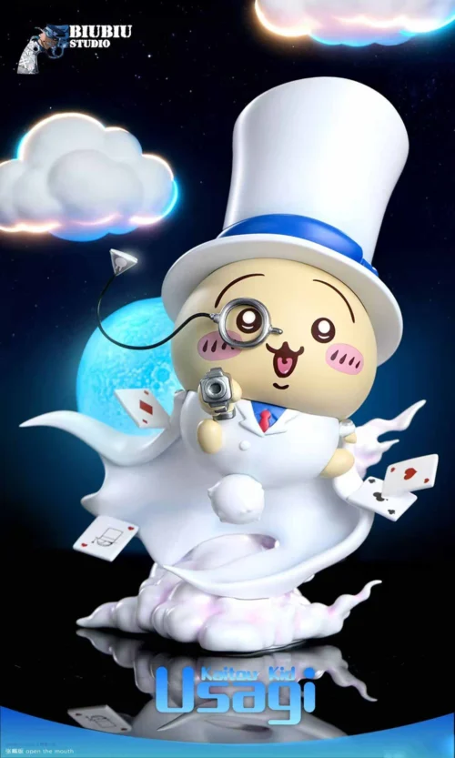 1/6 Scale Kaitou Kid Cosplay Usagi with LED - Detective Conan Chiikawa Resin Statue - Biubiu Studio - Image 2