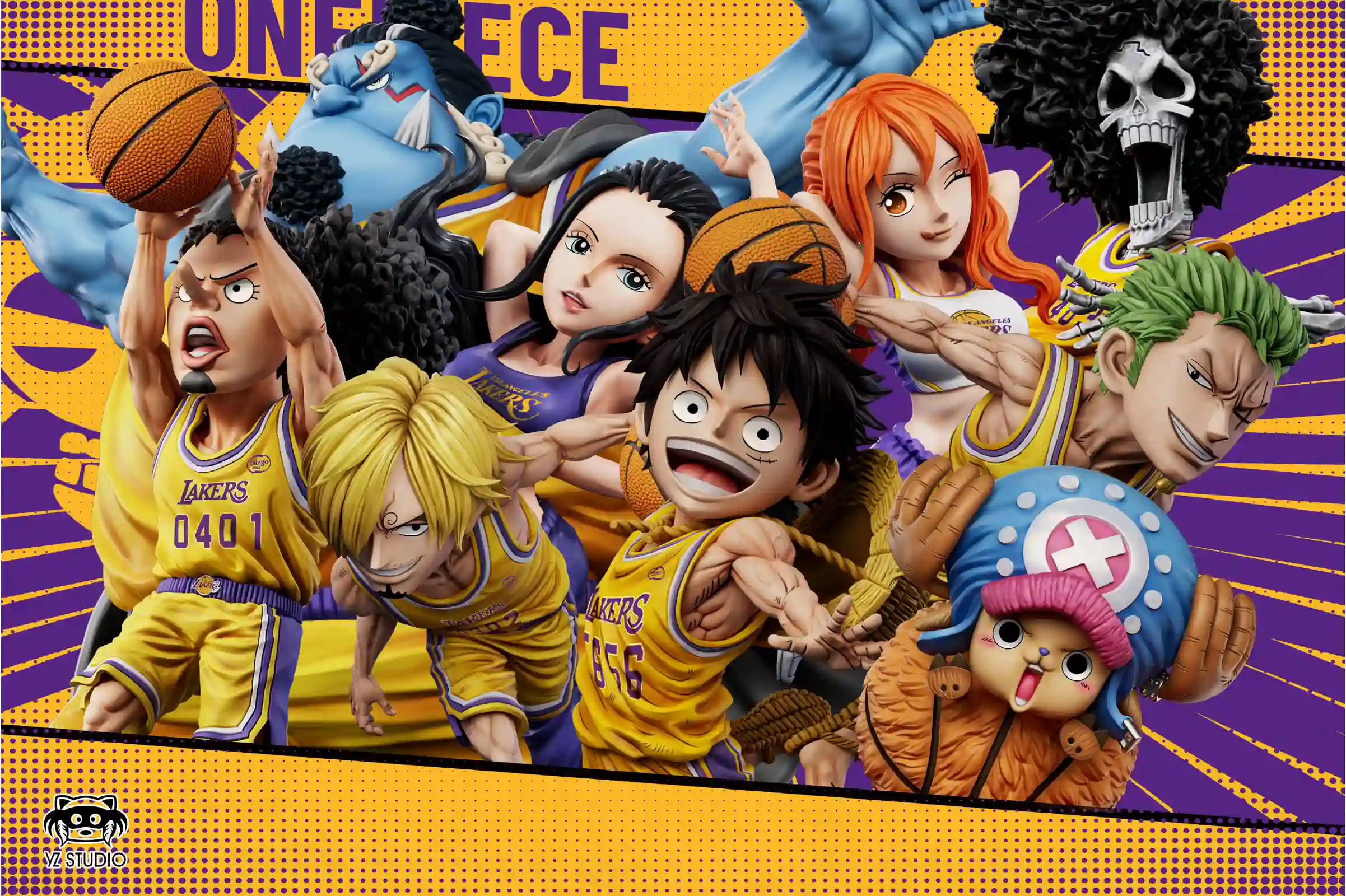 Lakers Suit Series 009 Brook - ONE PIECE Statue - YZ Studios - Image 3
