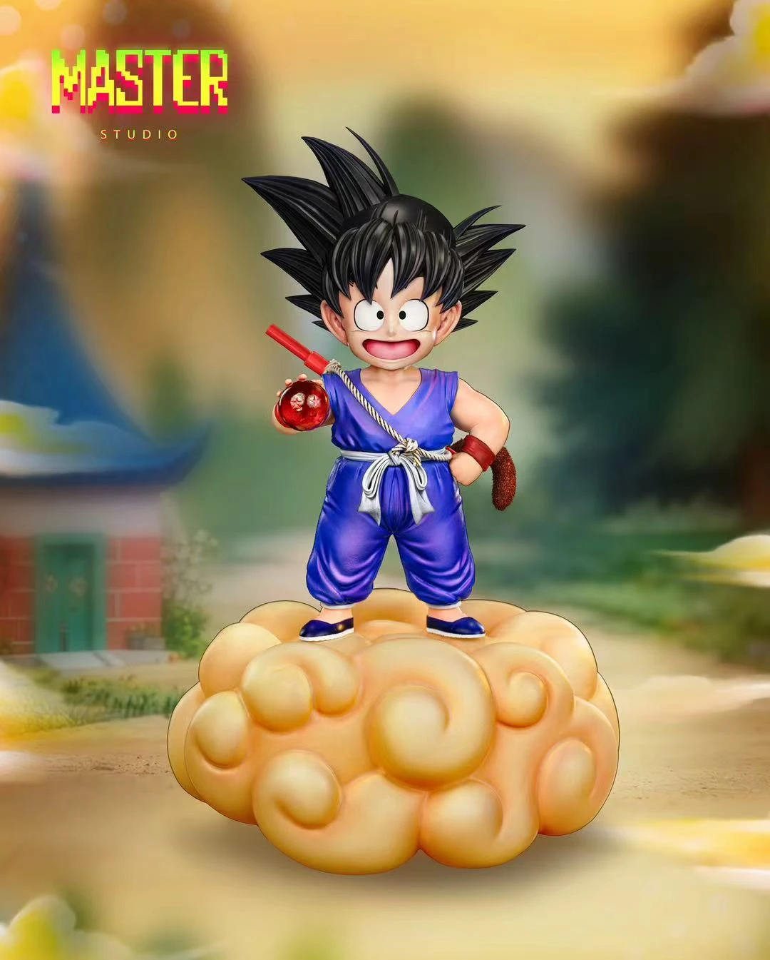 1/6 Scale Childhood Son Goku with LED - Dragon Ball Resin Statue - master Studio - Image 2
