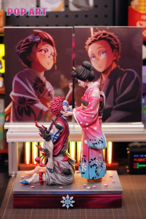 1/6 Scale Akaza & Koyuki Soyama - Demon Slayer: Kimetsu No Yaiba Resin Statue - POP.ART Studio - Image 1