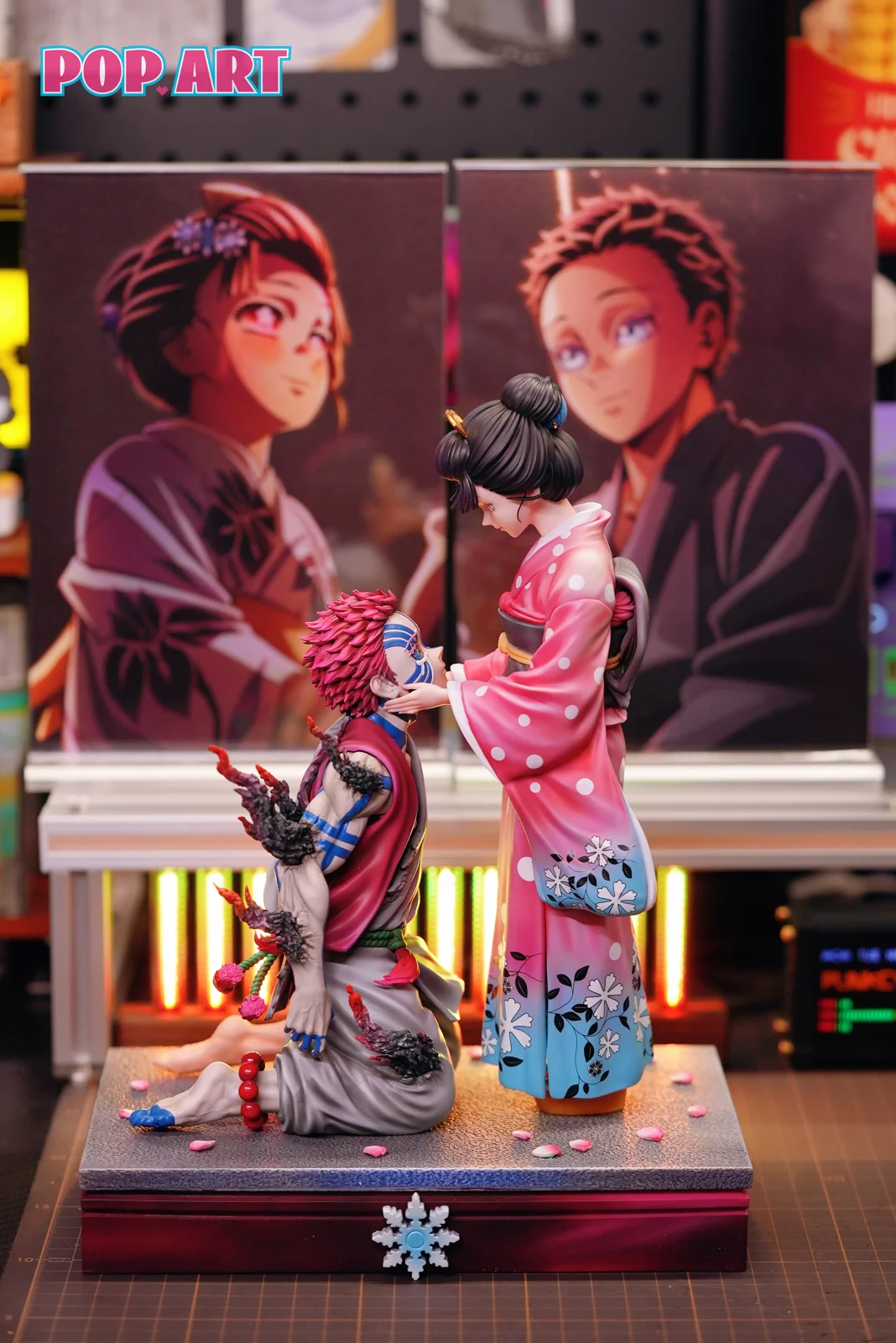 1/6 Scale Akaza & Koyuki Soyama - Demon Slayer: Kimetsu No Yaiba Resin Statue - POP.ART Studio - Image 1