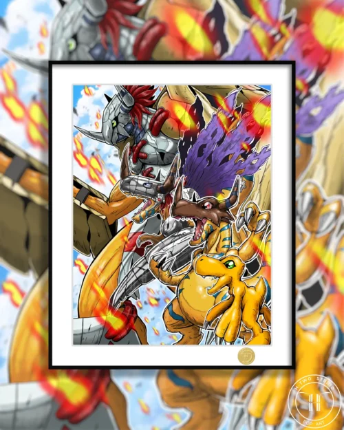 All Level Agumon Decorative Painting - Digimon - H-TWO Studio - Image 1