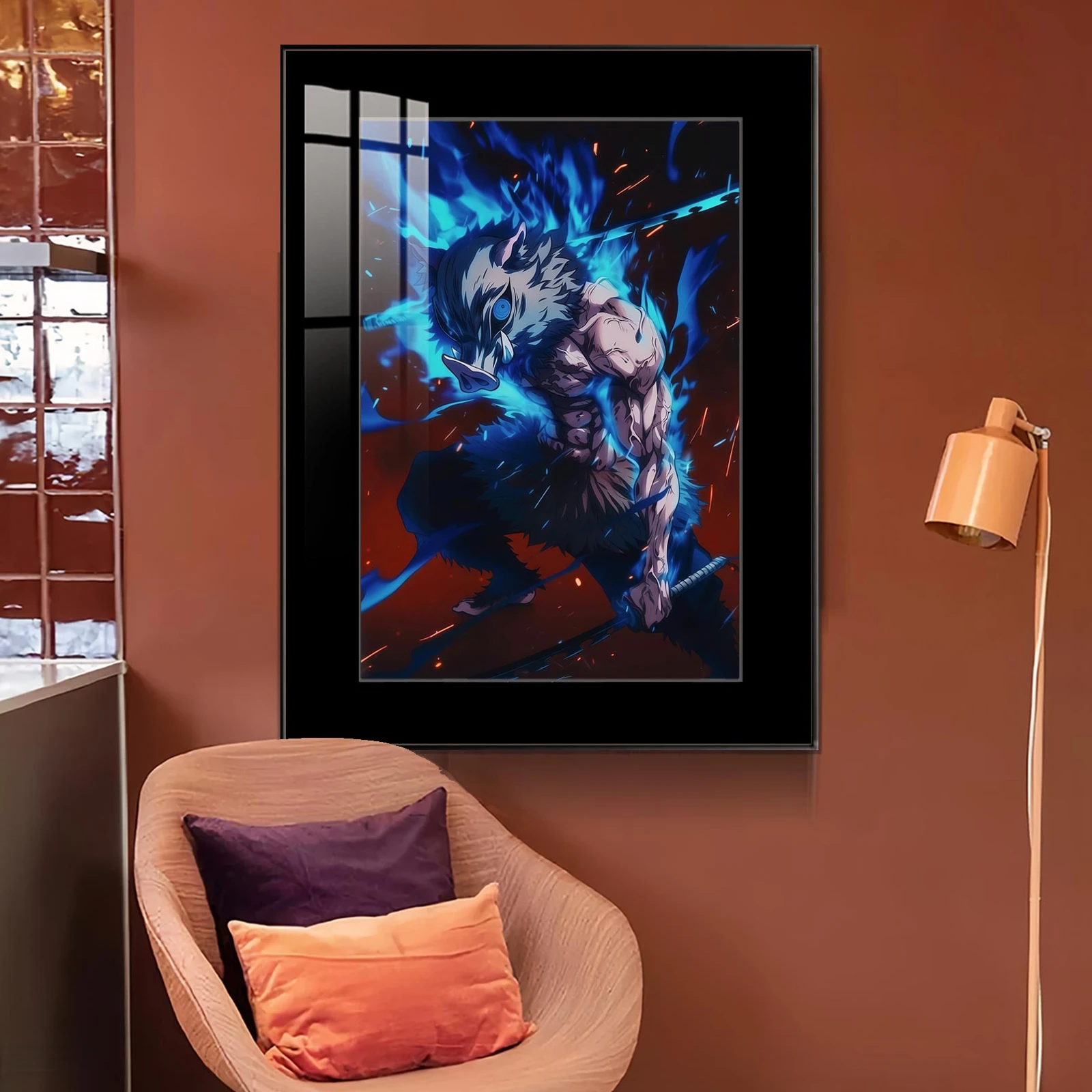 Dual Swords Inosuke Hashibira Decorative Painting - Demon Slayer: Kimetsu No Yaiba Decorative Painting - JuZi Studio - Image 3