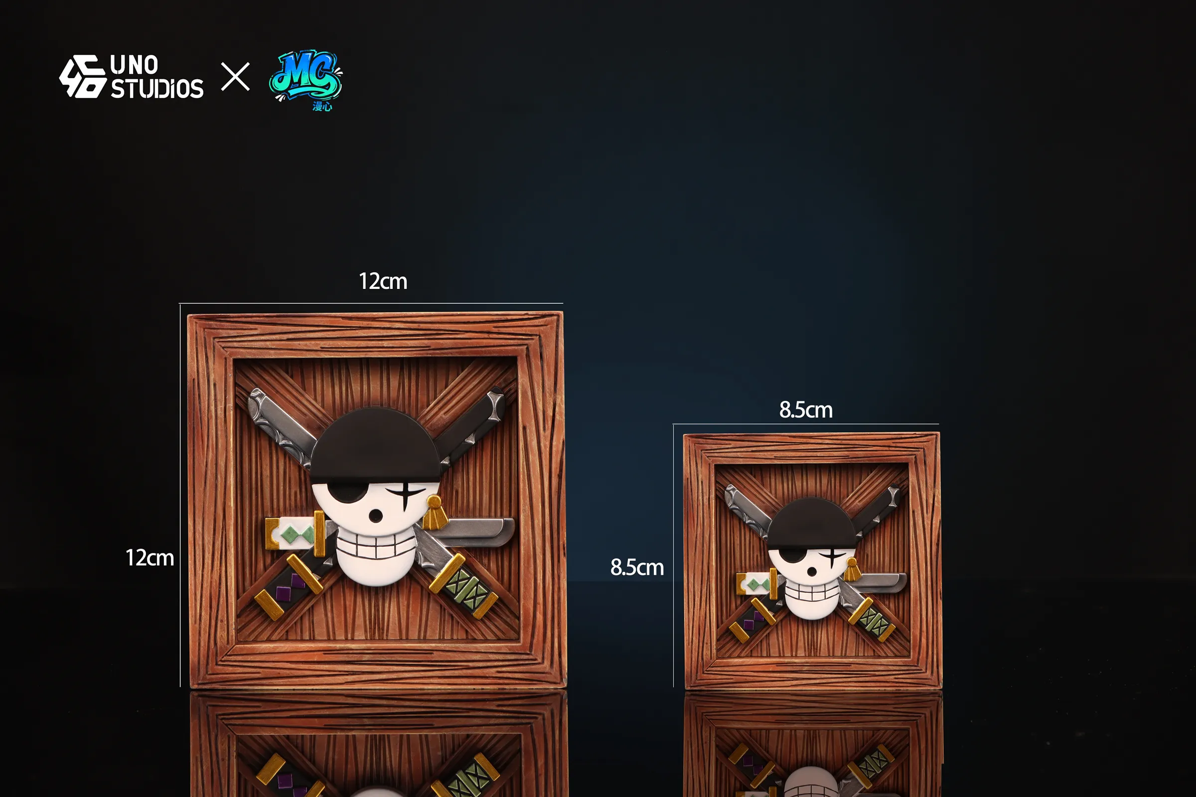Big & Small Size Roronoa Zoro Icon Wood Box - ONE PIECE Resin Statue - UNO Studio - Image 4
