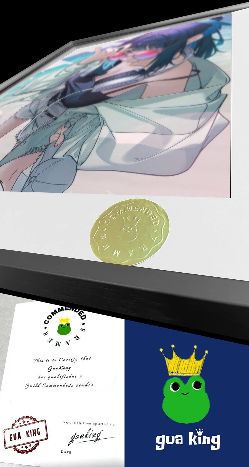 A3 & 4K Size Joumae Saori Decorative Painting - Blue Archive Decoration Painting - HuangGua Studio - Image 4