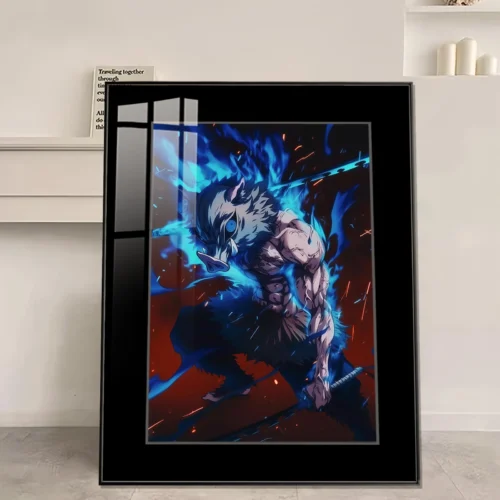 Dual Swords Inosuke Hashibira Decorative Painting - Demon Slayer: Kimetsu No Yaiba Decorative Painting - JuZi Studio - Image 1