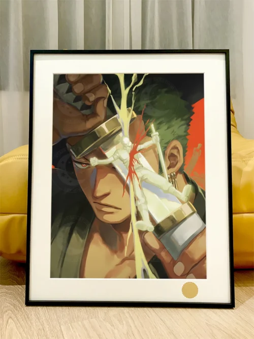 One Sword Style Roronoa Zoro Decorative Painting - ONE PIECE - Xingkong Studio - Image 1