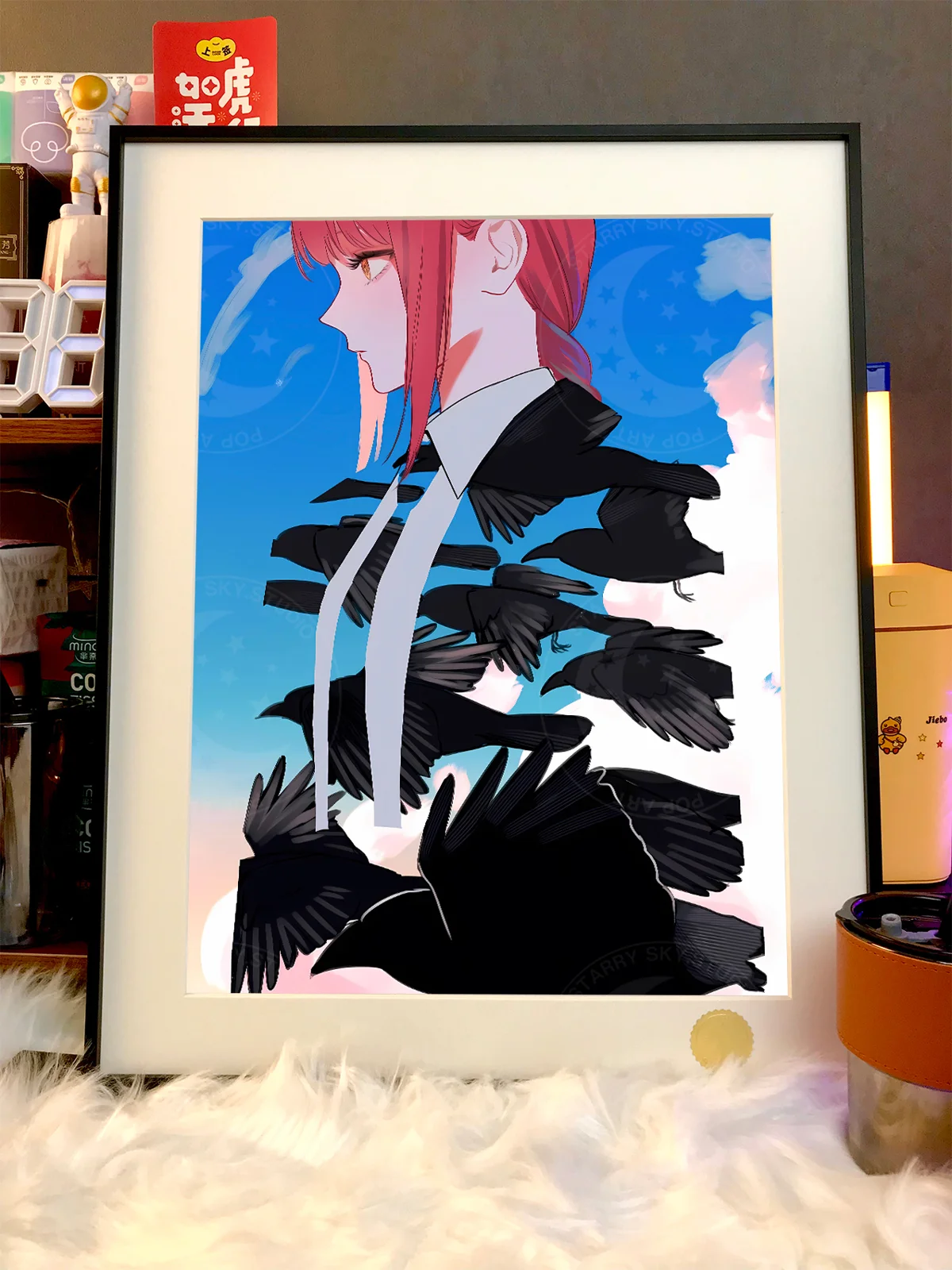 Crow Makima Decorative Painting - Chainsaw Man - Xingkong Studio - Image 3