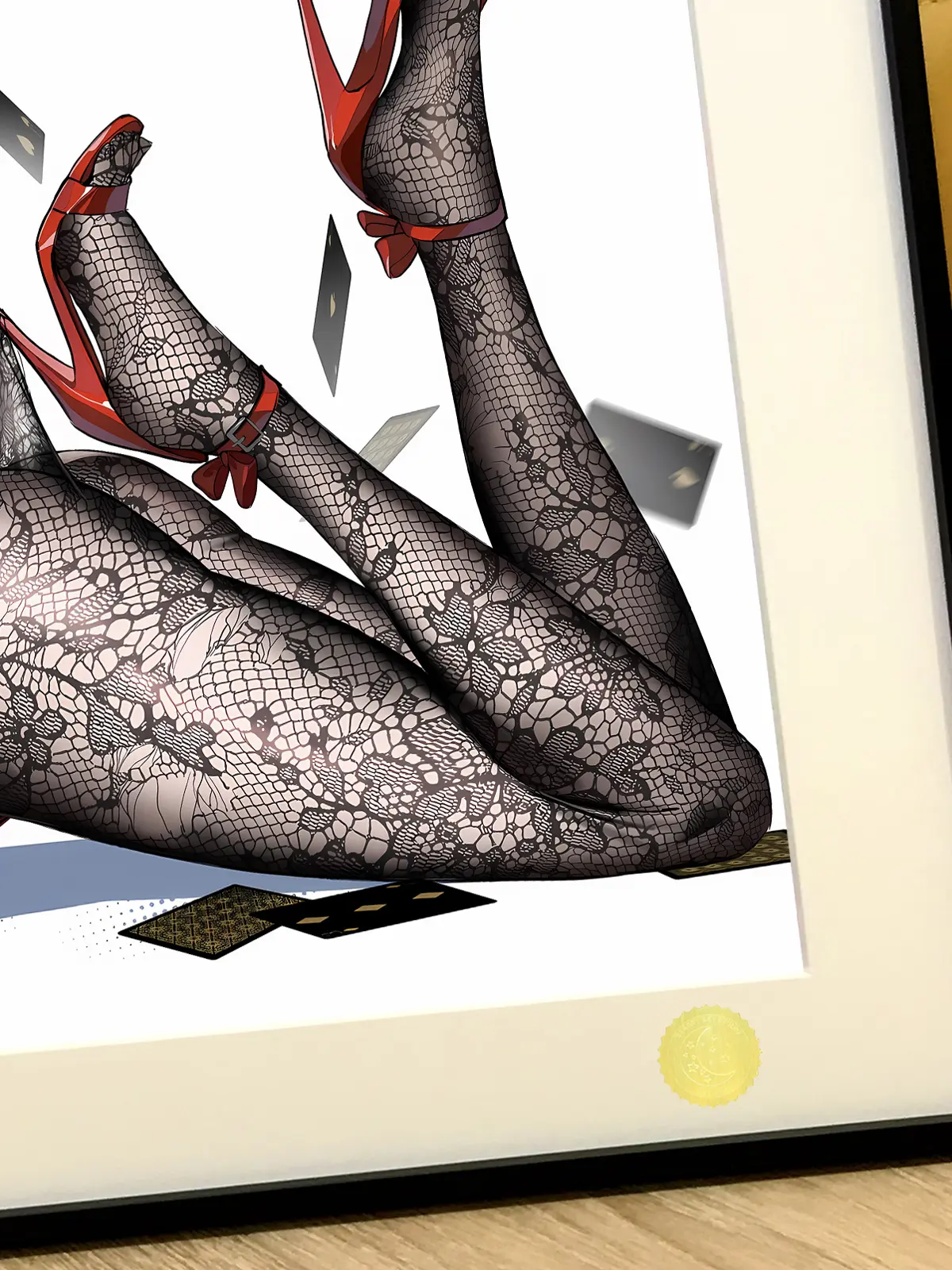 Red Bunny Girl Ver. Lucyna Kushinada Decorative Painting - Cyberpunk: Edgerunners - Xingkong Studio - Image 4