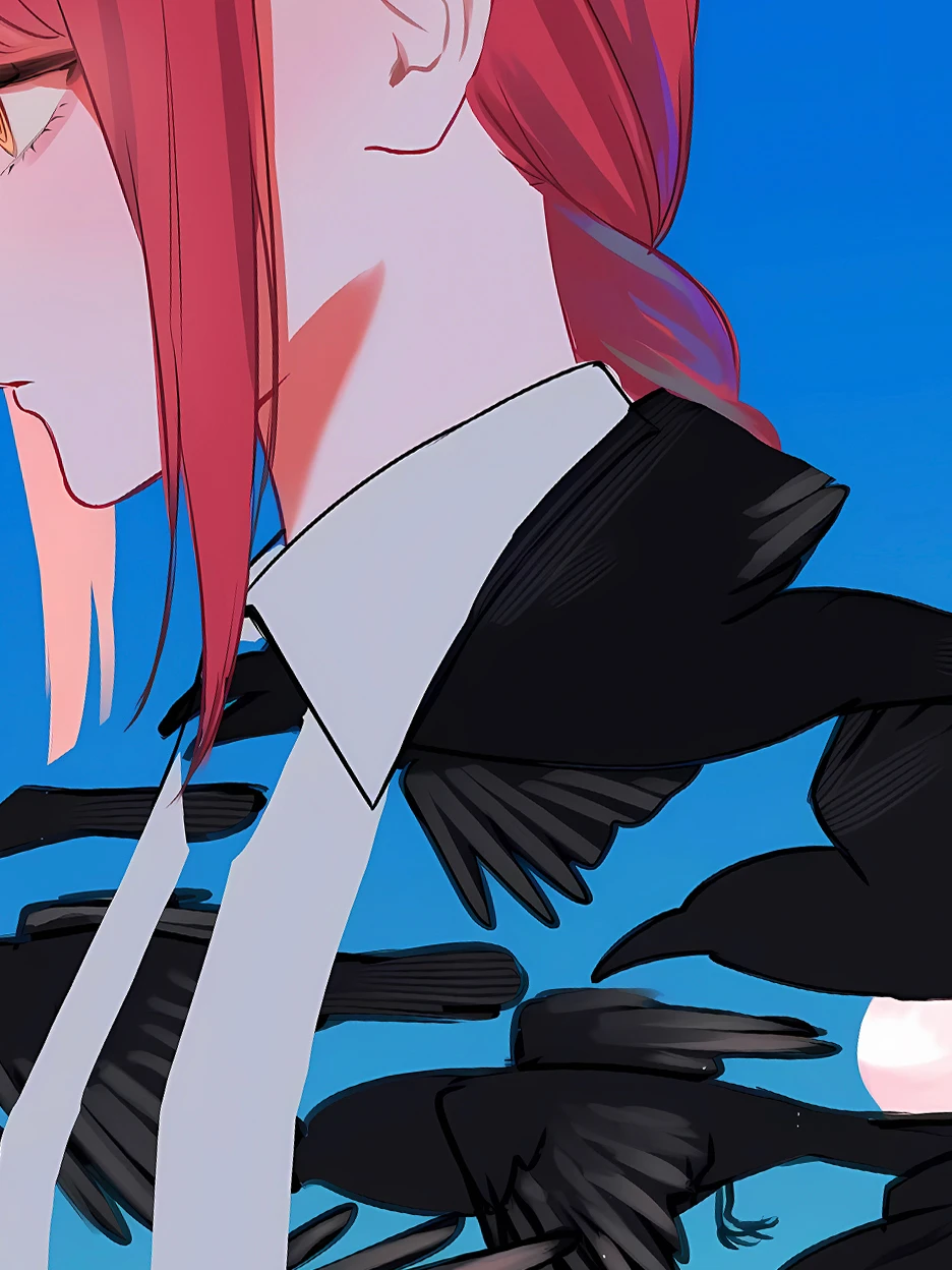 Crow Makima Decorative Painting - Chainsaw Man - Xingkong Studio - Image 4