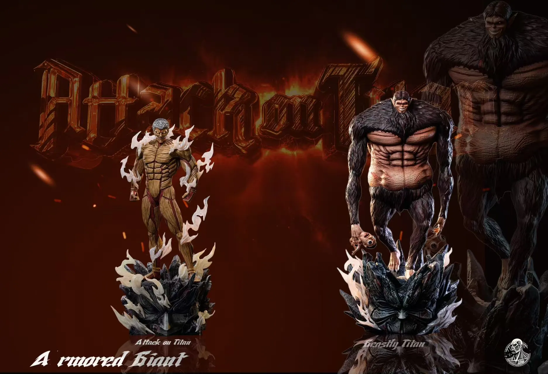 Beast Titan with LED - Attack On Titan Resin Statue - Warhead Studios - Image 4
