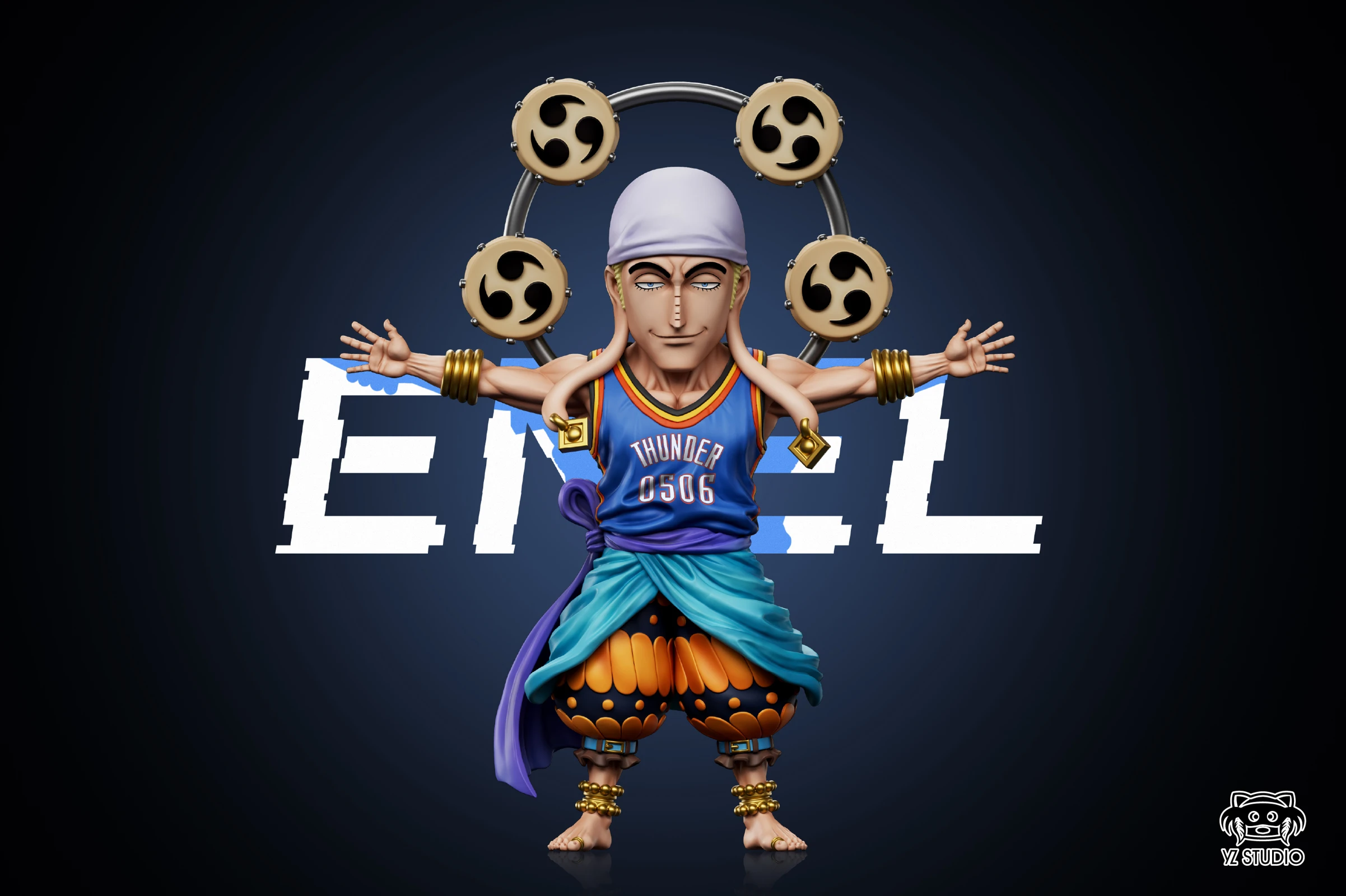 Dream Team Series 002 Basketball Team Enel - ONE PIECE Statue - YZ Studios - Image 2