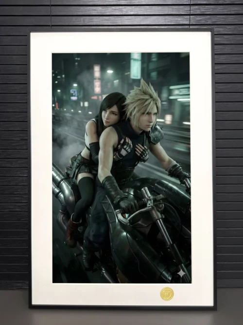 Tifa Lockhart & Cloud Strife Decorative Painting - (FF7) Final Fantasy VII - H-TWO Studio - Image 2