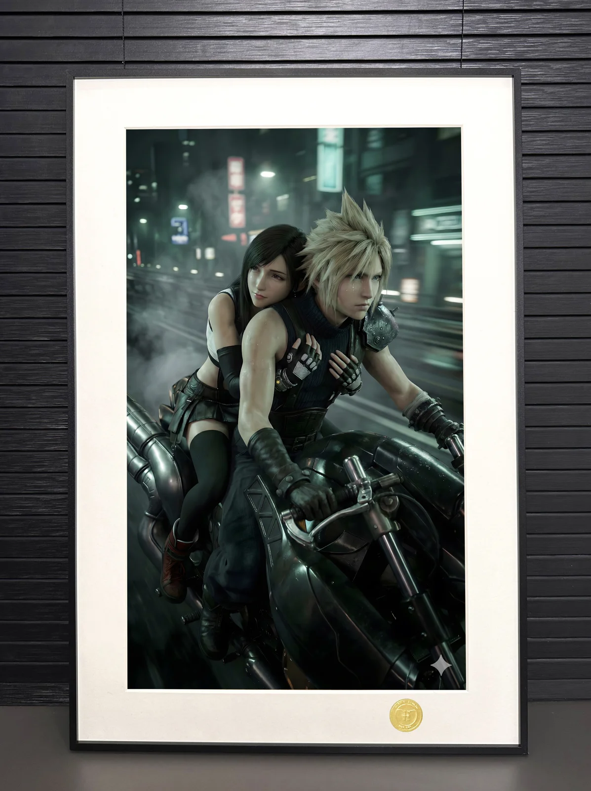 Tifa Lockhart & Cloud Strife Decorative Painting - (FF7) Final Fantasy VII - H-TWO Studio - Image 2