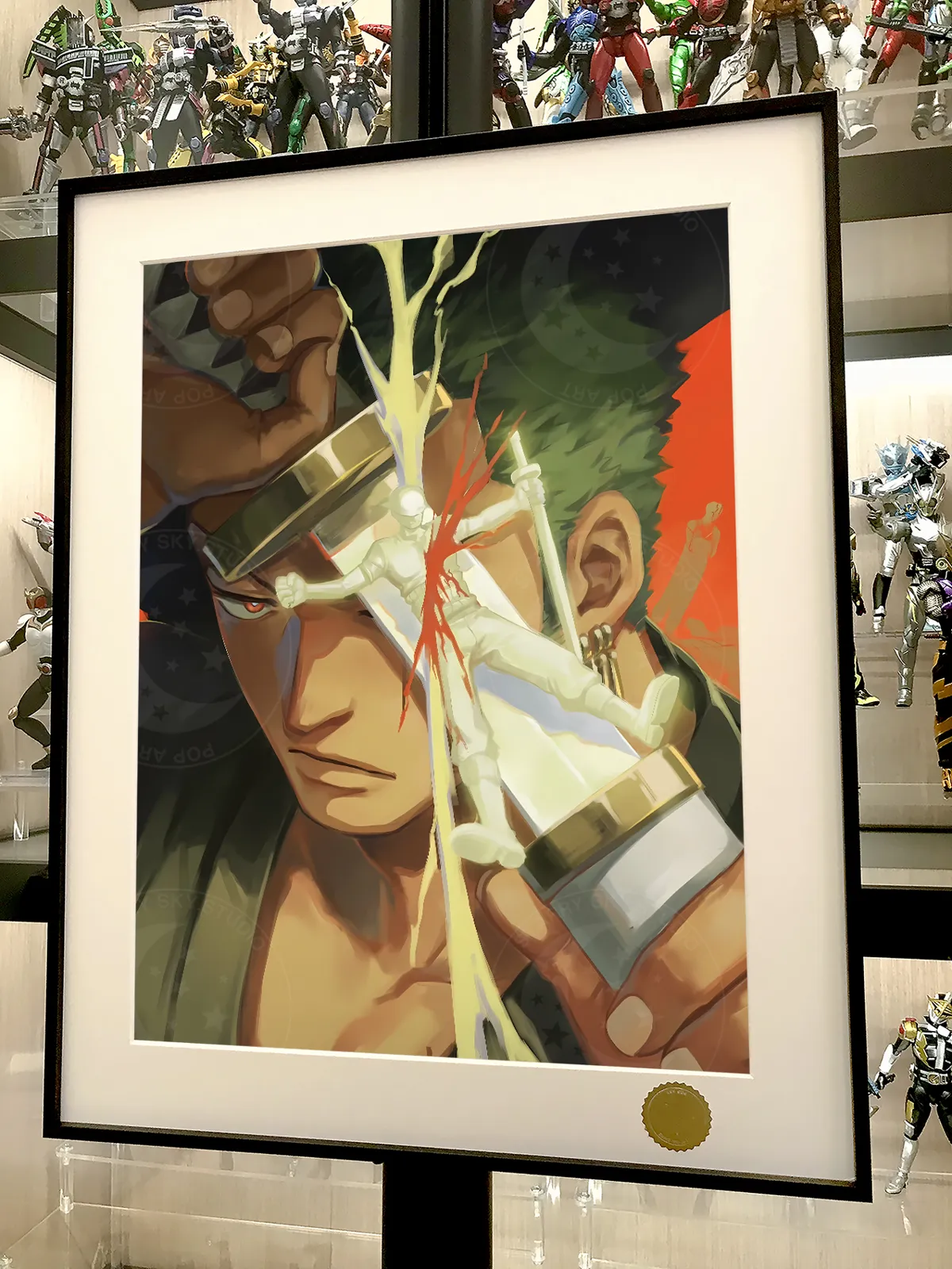 One Sword Style Roronoa Zoro Decorative Painting - ONE PIECE - Xingkong Studio - Image 3