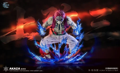 1/6 Scale Infinity Castle Series 01 Upper Rank Three Akaza - Demon Slayer: Kimetsu No Yaiba Resin Statue - Ice-Studio - Image 2