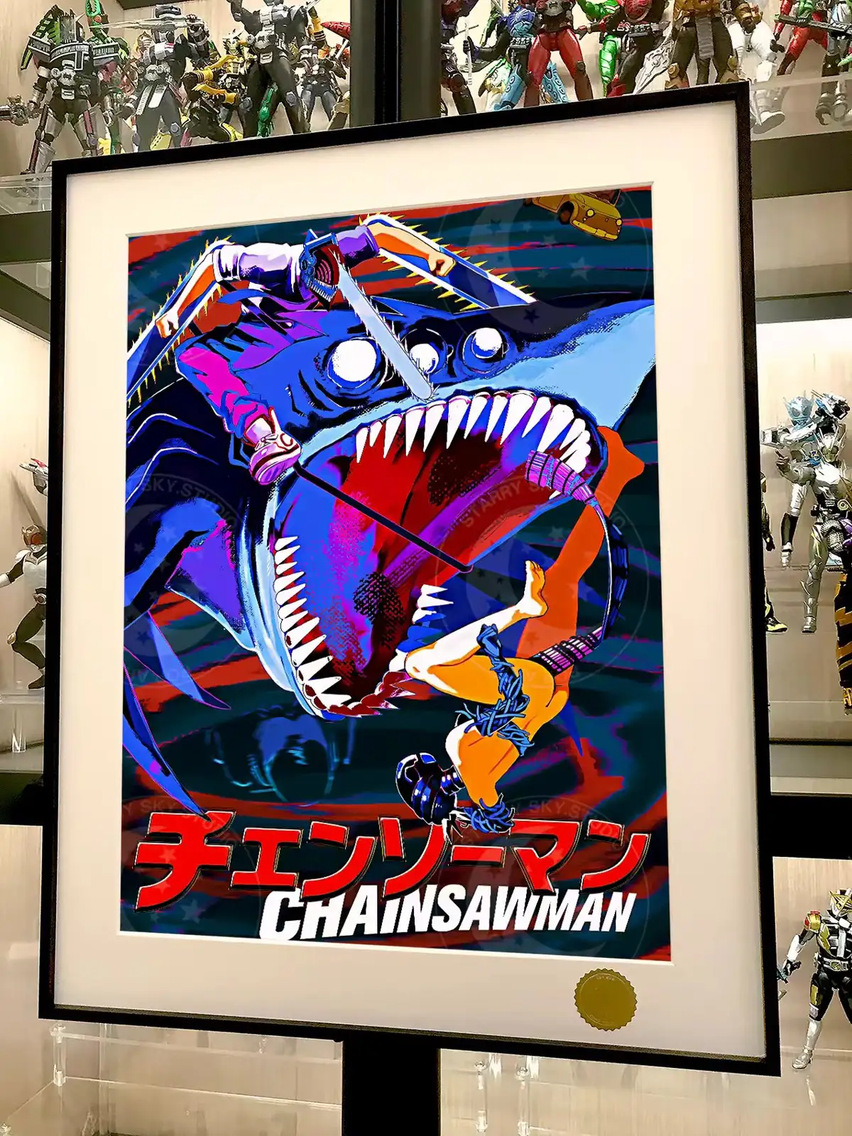 Denji VS Reze Decorative Painting - Chainsaw Man - Xingkong Studio - Image 3