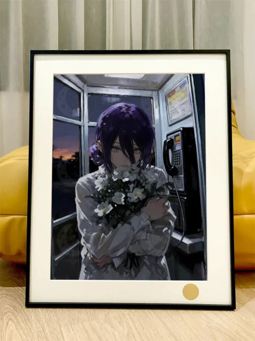 Reze in Telephone Booth Decorative Painting - Chainsaw Man - Xingkong Studio - Image 1