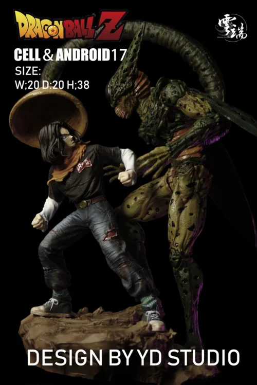Cell & Android 17 - Dragon Ball Resin Statue - Model Studio - Image 1