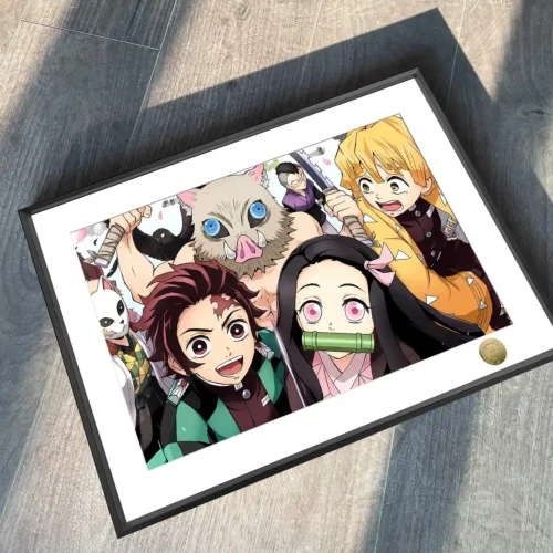 A3 & 4K Size Demon Slayer Team Decorative Painting - Demon Slayer: Kimetsu No Yaiba Decoration Painting - HuangGua Studio - Image 2