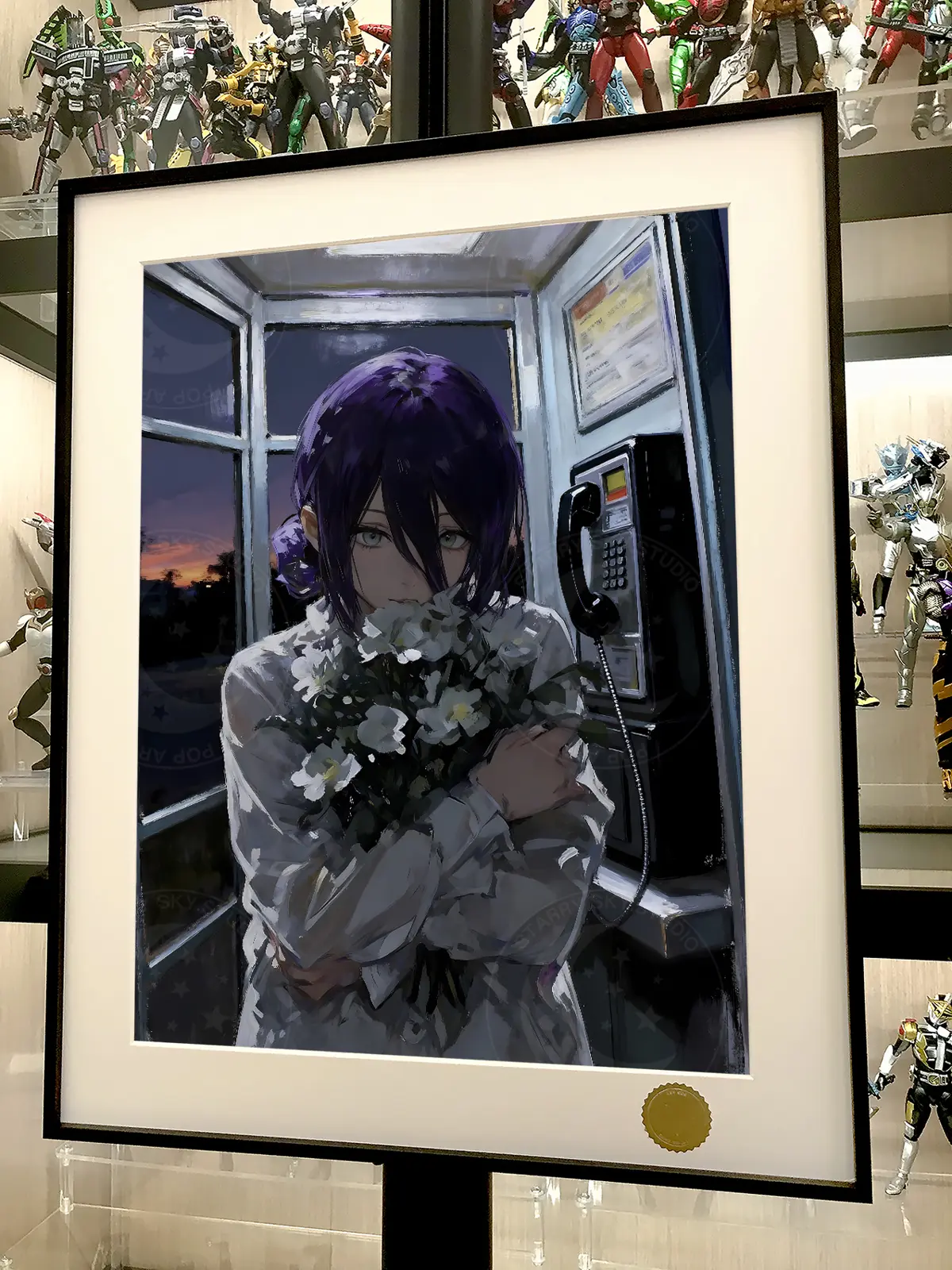 Reze in Telephone Booth Decorative Painting - Chainsaw Man - Xingkong Studio - Image 3