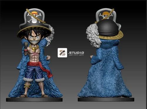 Jump 50th Anniversary Blue Cloth Ver. Monkey D. Luffy - ONE PIECE Statue - Zzz Studio - Image 1