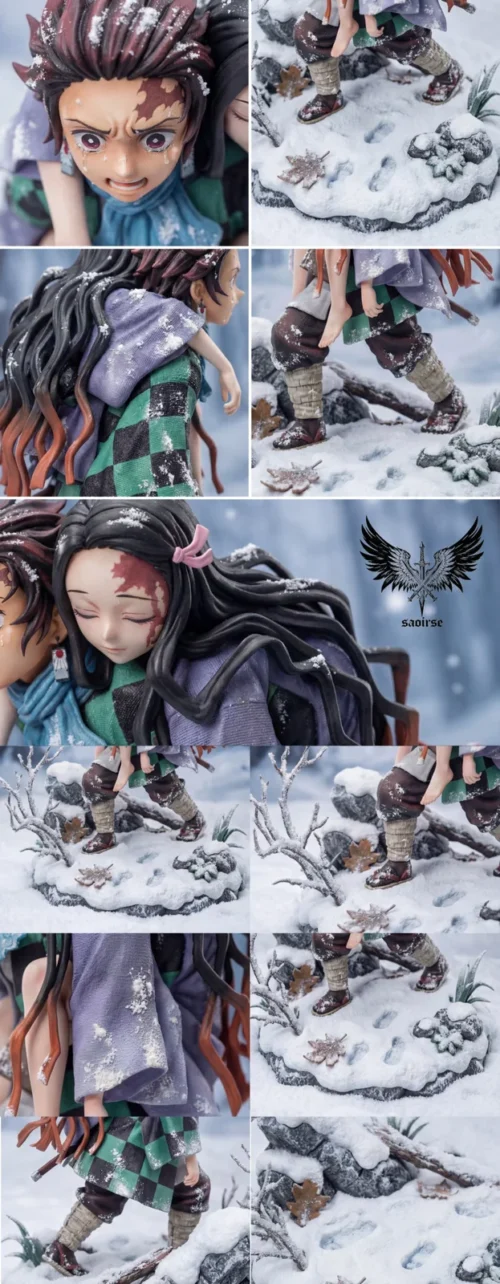 1/6 Scale Sibling Bond Tanjiro Kamado & Nezuko Kamado - Demon Slayer: Kimetsu No Yaiba Resin Statue - Saoirse Studio - Image 2