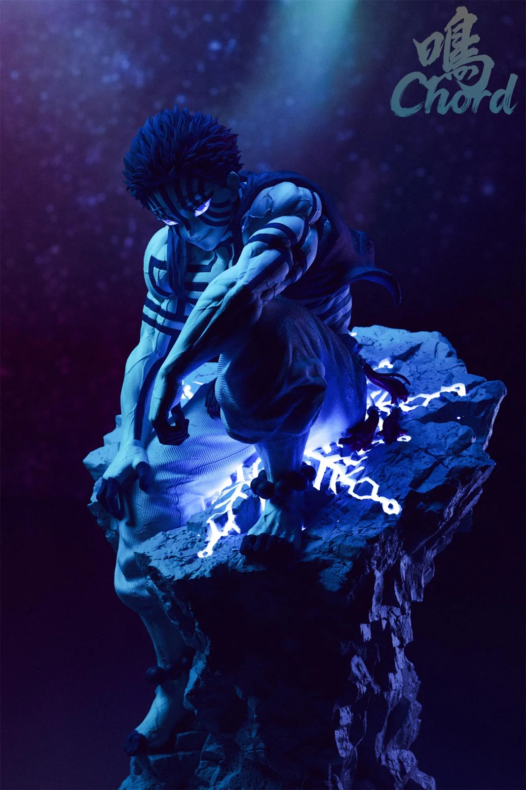 Akaza with LED - Demon Slayer: Kimetsu No Yaiba Resin Statue - Chord Studio - Image 2