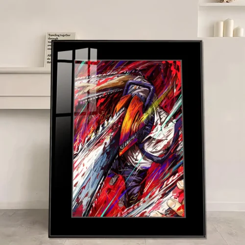 Massacre Decorative Painting - Chainsaw Man Decorative Painting - JuZi Studio - Image 1