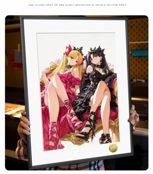 A3 & 4K Size Noble Ishtar & Ereshkigal 002 Decorative Painting - Fate/Grand Order Decoration Painting - HuangGua Studio - Image 2