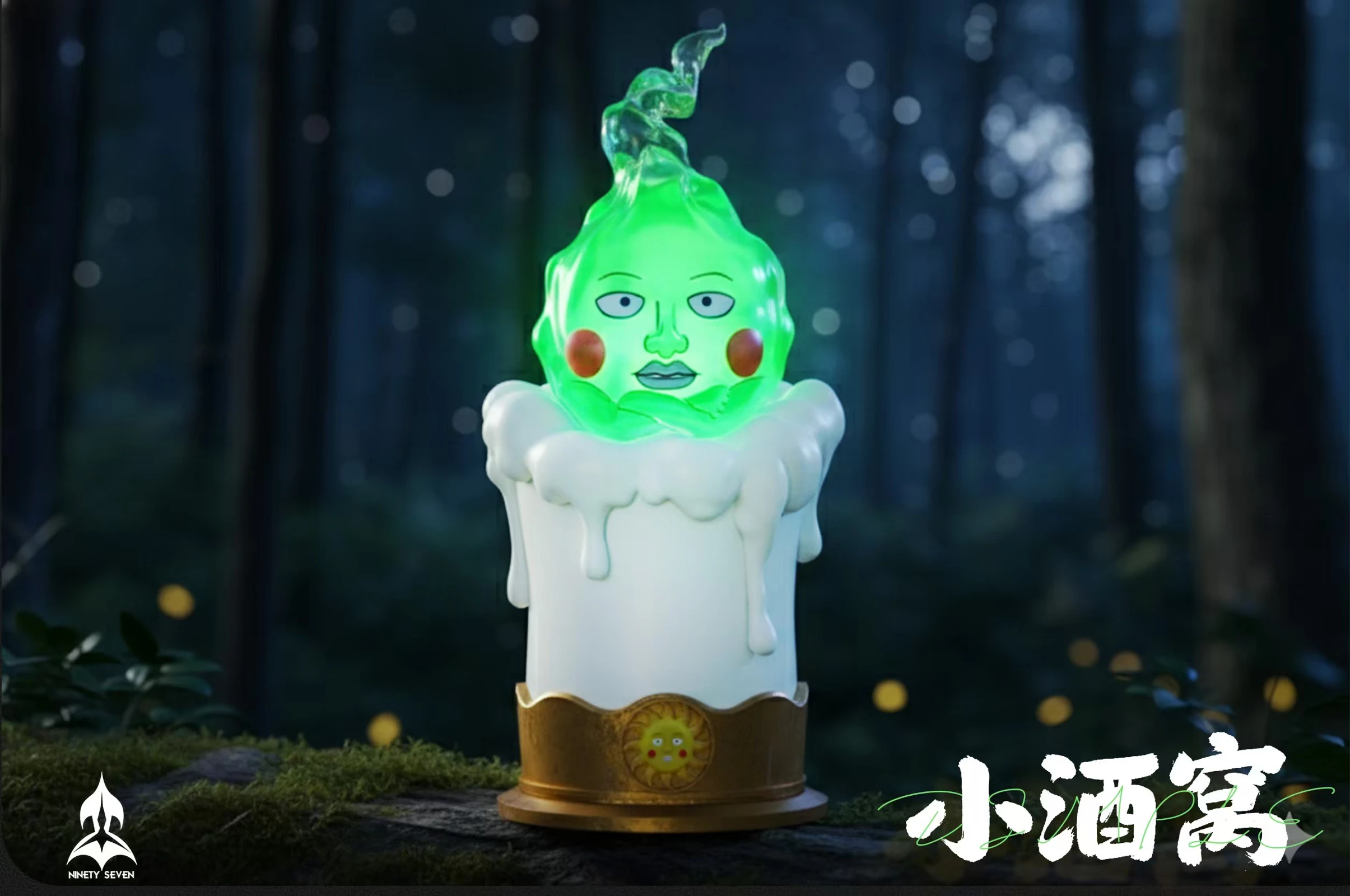 Dimple with LED - Mob Psycho 100 Resin Statue - NINETY SEVEN Studio - Image 4