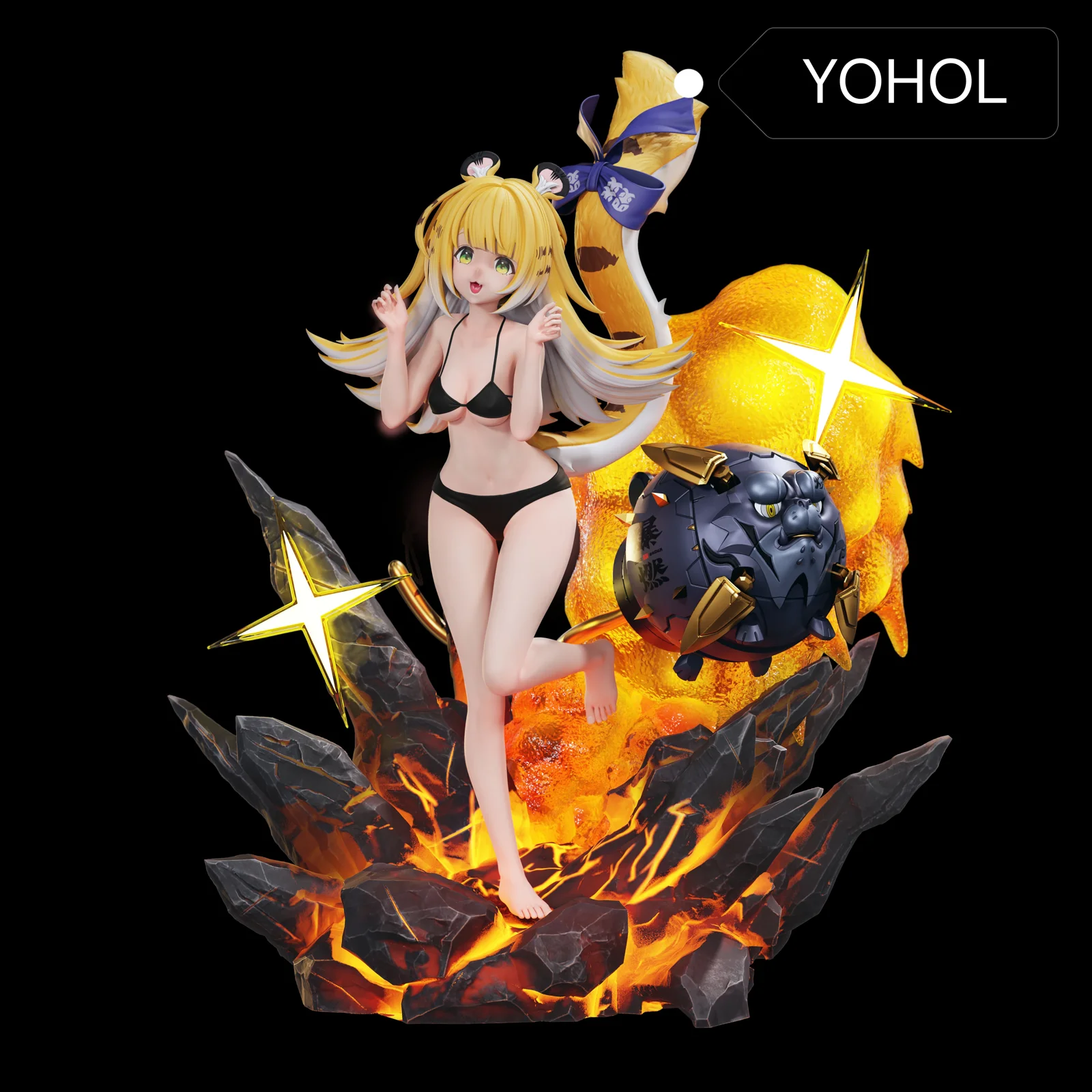 1/6 Scale Ju Fufu with LED - Zenless Zone Zero Resin Statue - YOHOL Studio - Image 3