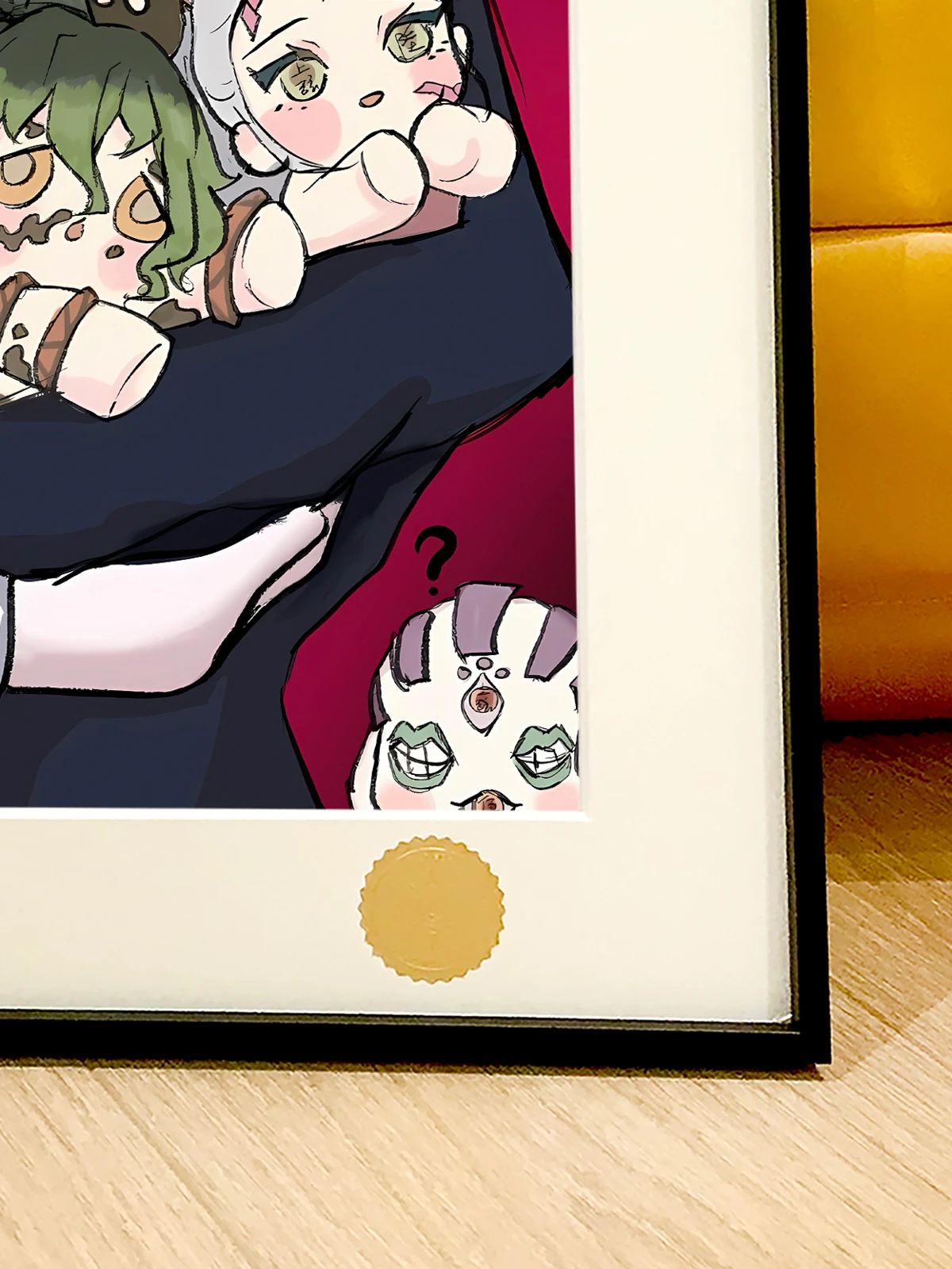 Female Version Muzan Kibutsuji & Plush Dolls Decorative Painting - Demon Slayer: Kimetsu No Yaiba - Xingkong Studio - Image 5