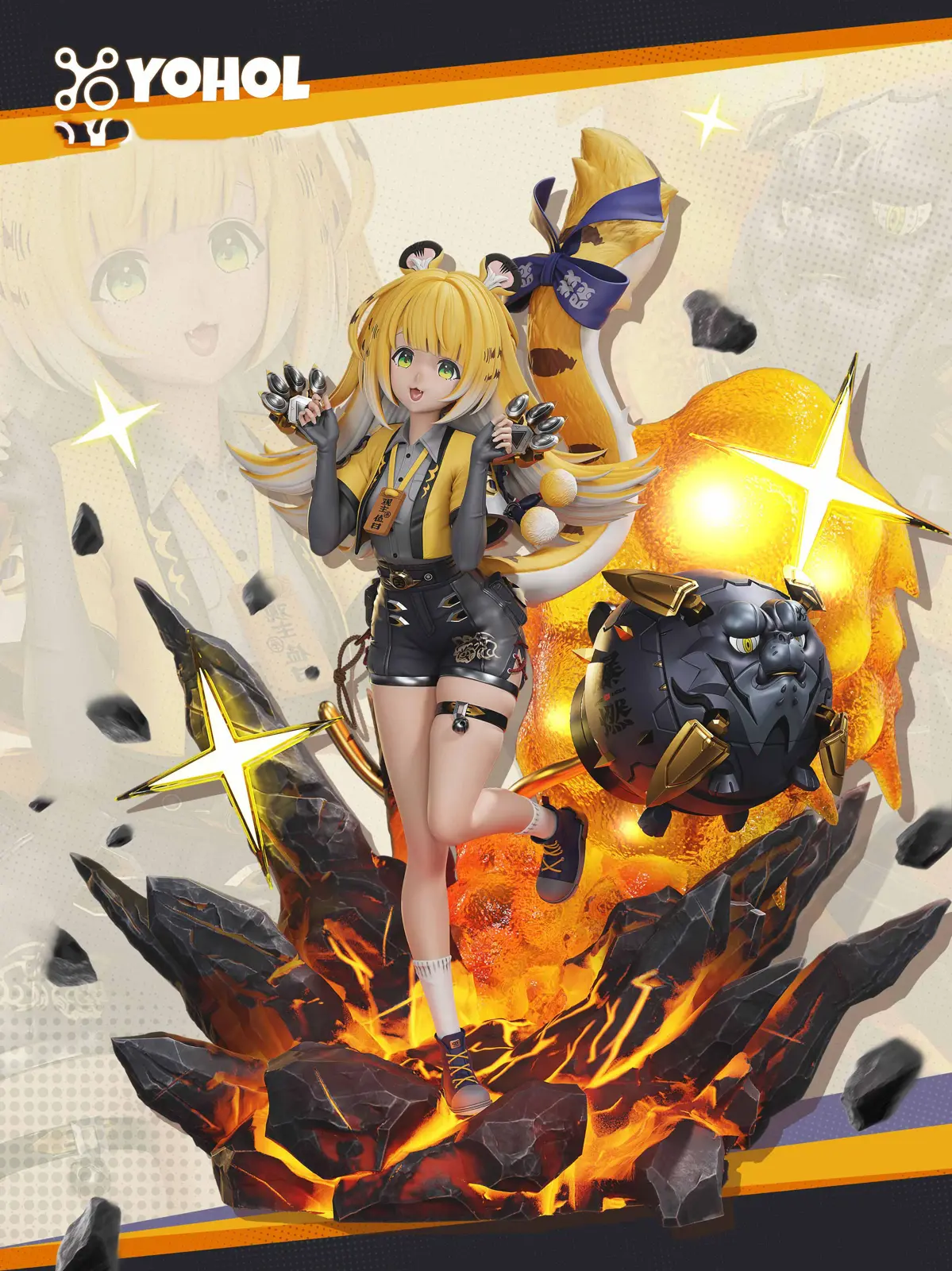 1/6 Scale Ju Fufu with LED - Zenless Zone Zero Resin Statue - YOHOL Studio - Image 2