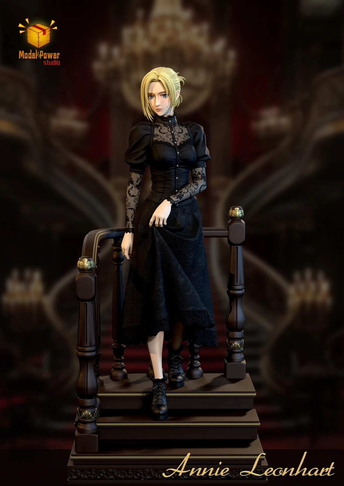 1/6 & 1/4 Scale Dinner Dress Ver. Annie Leonhart - Attack On Titan Resin Statue - Model Power Studio - Image 1