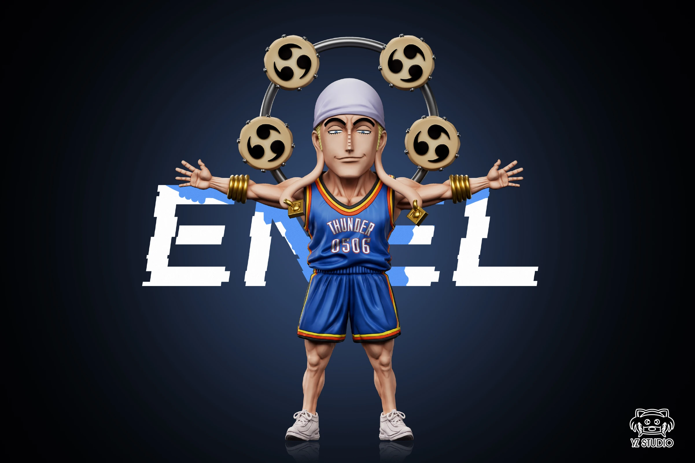 Dream Team Series 002 Basketball Team Enel - ONE PIECE Statue - YZ Studios - Image 3